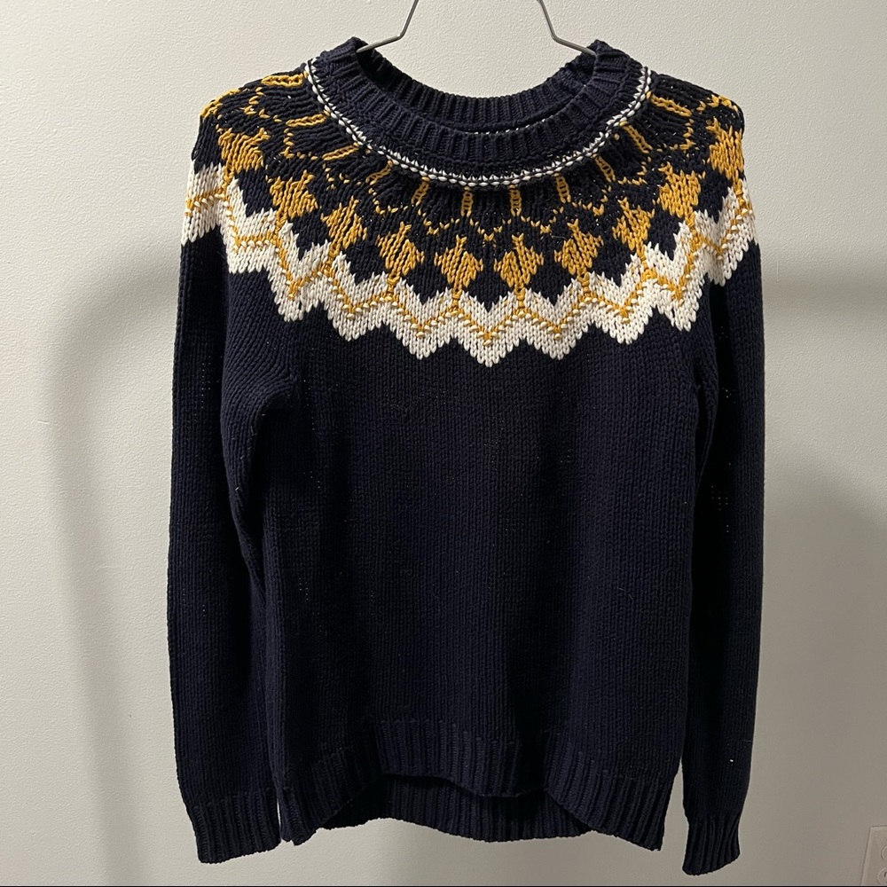 Printed Fall Sweater